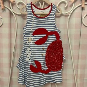 🦀 MudPie NWT crab dress - 5T 🦀